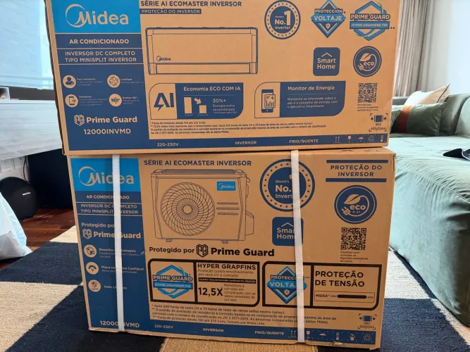 Ar condicionado Midea Inverter 12.000 BTUs - Quente e Frio