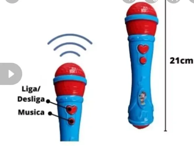 Microfone Infantil Sai a Voz Musical