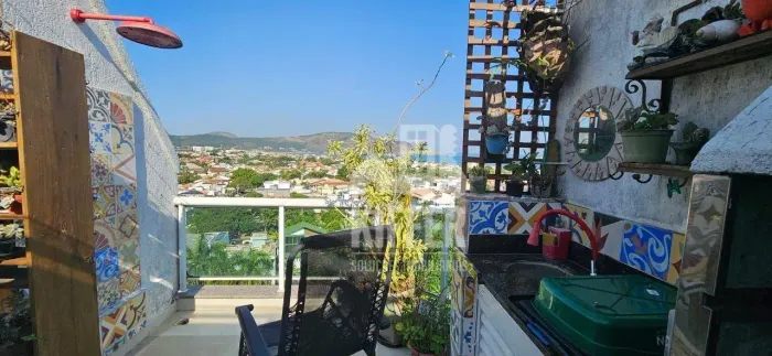 Duplex em Camboinhas com Vista para o Mar, Churrasqueira e Lazer