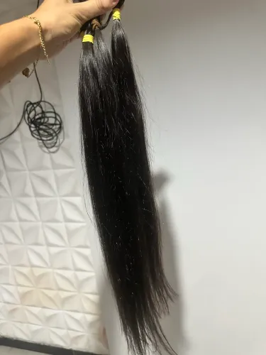 Cabelo humano liso 