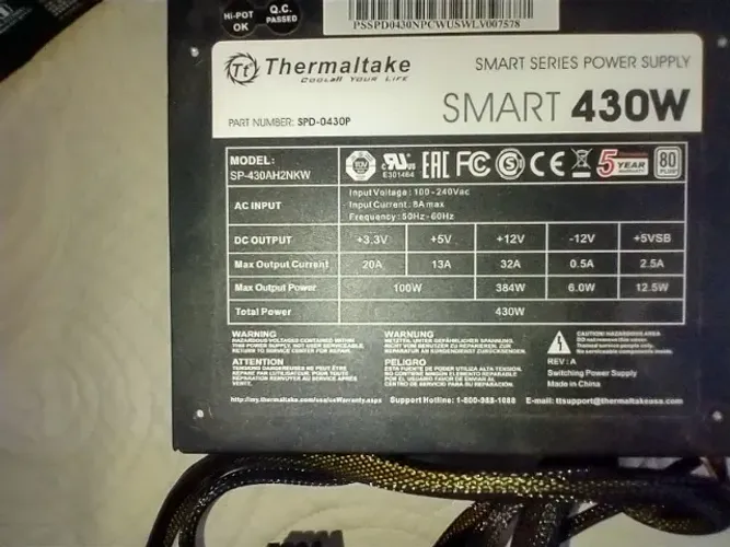 Fonte Thermaltake Smart 430 W 80 plus