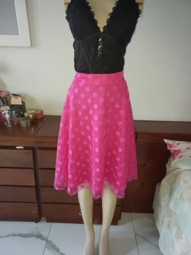 Saia poá rosa G