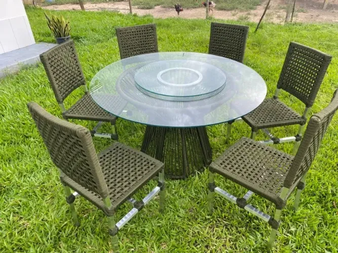 CONJUNTO DE MESA VIENA COM 6 CADEIRAS