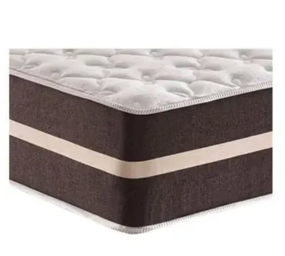 Cama Box Baú Casal 138 Tecido Sintético Preto com Colchão Little Angel Bello Box