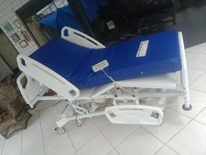 Cama Hospitalar Luxo + Colchão 