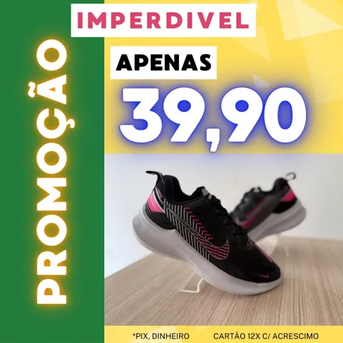 Tênis listrado feminino Promo