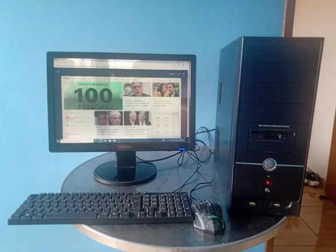 Computador ddr4 8ª geração,,tela 19",fonte corsay real
