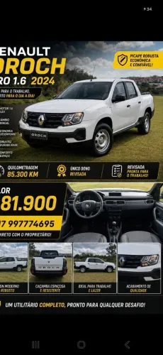 Renault Duster Oroch PRO 1.6 Flex 16V Mec. 2024