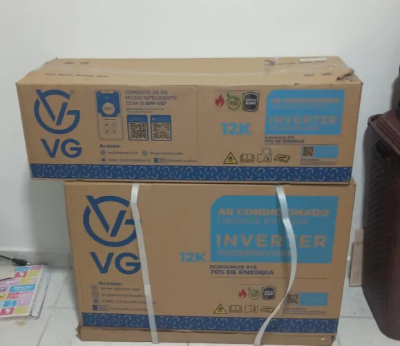 Ar condicionado vg novo na caixa, com nota fiscal. 1200,00