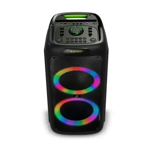 Caixa de Som Bluetooth Amp Get Evoke 1501 1500W RMS Led Rgb - WZetta