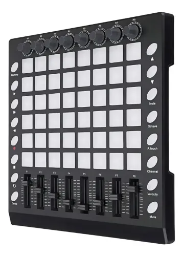 Controlador Midi KFX KPAD 48 Preto 48 Pads RGB
