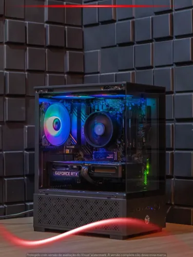 Computador Gamer Ryzen 5 5500, RTX 3050 8GB, 16GB, NVMe 512GB, Fonte 500W, Gabinete RGB