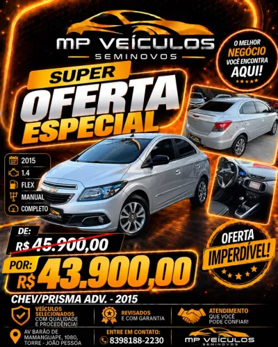 Chevrolet Prisma Sed. Advant. 1.0 8V Flexpower 4P 2015