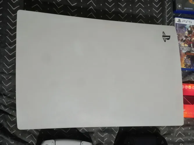 PS5 Fat Branco + 2 Controles + SSD 1TB + 4 Jogos