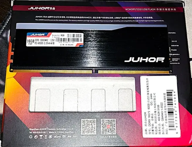 16GB MEMORIA DDR5 6000MHZ - JUHOR - LED