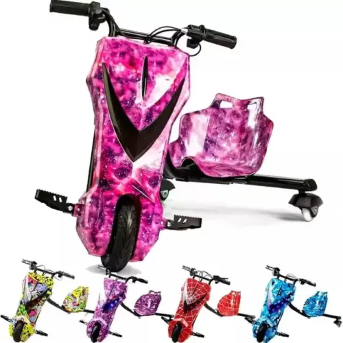 Triciclo Drift Elétrico Infantil 6.5" Audisat 250w Led e Bluetooth