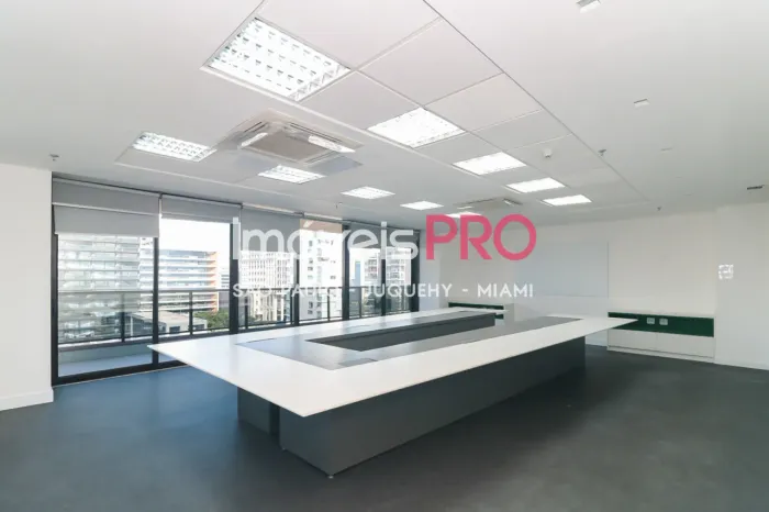 Laje corporativa disponível para locação: andar com 613,39m² - 17 vagas ao lado da Faria L