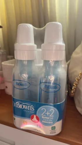Kit Mamadeira Anticólica Dr Brown's 120ml Antigases Sem BPA Silicone