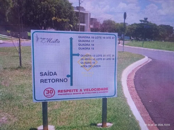 TERRENO Á VENDA - CONDOMINIO PORTAL DA MATA