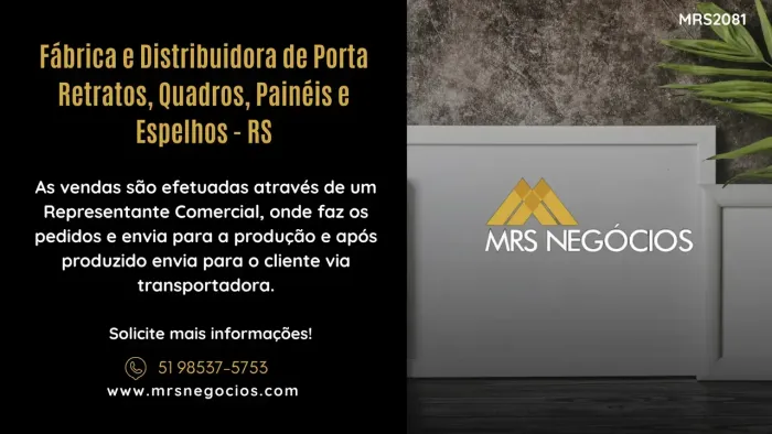 Fábrica e Distribuidora de Porta Retratos, Quadros, Painéis e Espelhos - RS