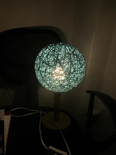 Luminária/Abajur Azul Moderno