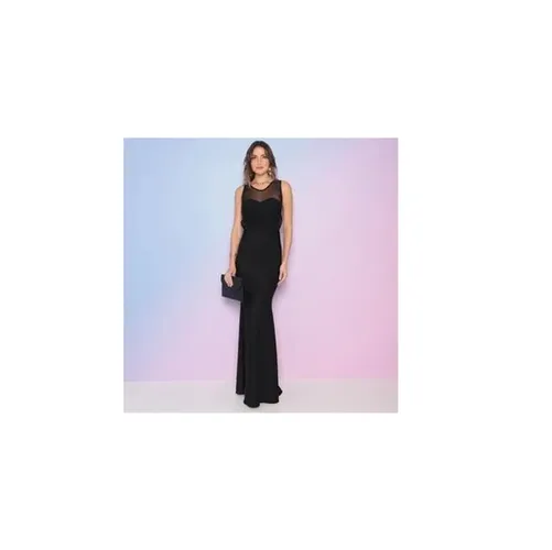 Vestido NOVO longo preto com recortes - Tamanho P - (com etiquetas originais!