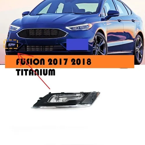 Grade + Farol de Milha Direito Led Ford Fusion Titanium 2017 2018