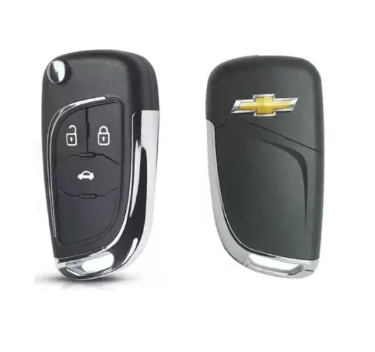 Chave Canivete Alarme fks 3 botões Chevrolet