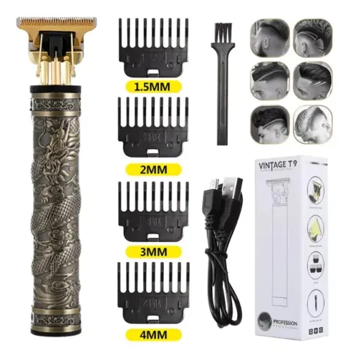 Maquina de Acabamento Cabelo e Barba - Recarregável Sem Fio