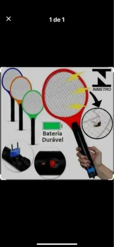 Raquete elétrica pra mosquito e pernilongo 