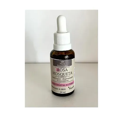 Oleo Vegetal Rosa Mosqueta 30ml Vegano Flora Promoç