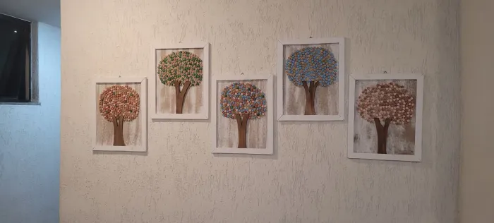 Lindo Quadro de Flores Rústicas 