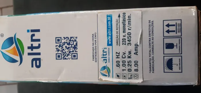 Controle Inteligente Para Bomba Submersa Altri 1cv 220v Monofásica