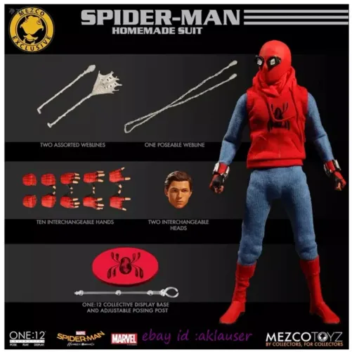 Mezco one12. Spider Man Homemade Suit!