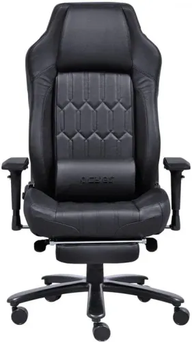 Cadeira Gamer Mad Racer V16 preta em couro legítimo edição limitada numerada - seminova