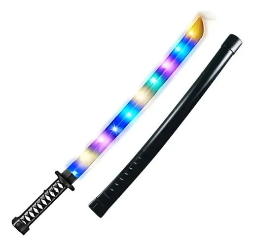 Espada katana one piece Demon Slayer eletrônica com sons e luzes 