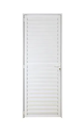 Porta de Aluminio Palheta 210x080 branco