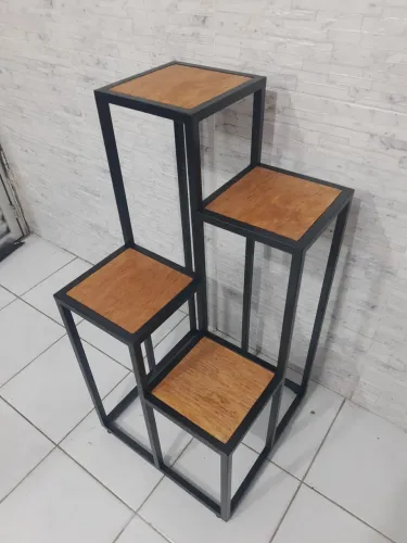 Suporte vaso plantas, móvel estilo industrial! Estante de plantas! Rack