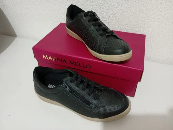 Tênis Marina Melo Tm 36 - Couro legítimo