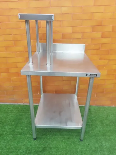 Mesa de Aço Inox  Macom para Cozinha Industrial 