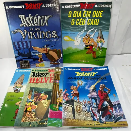 5 revistas + 1 álbum em francês: Asterix - Retro ontem colecionador