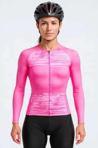 Camisa De Ciclismo New Elite Maglia Rosa Ert Uv50+