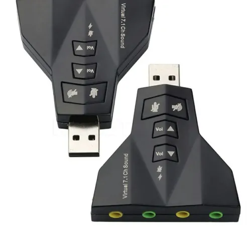 Placa de Som Virtual 7.1 Canais USB