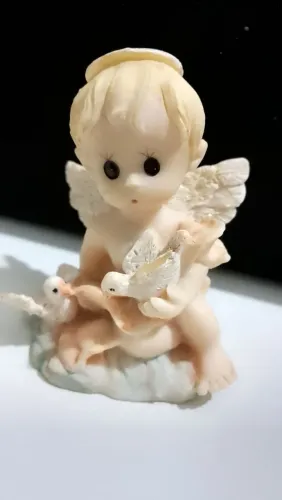 Anjinho antigo bibelô decoração retrô