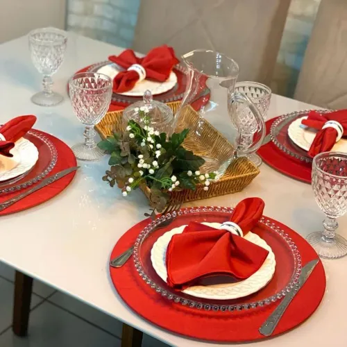 Mesa posta! Jogo americano 