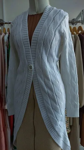 cardigan max em trico