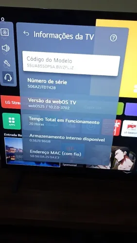 TV SMART LG 55 POLEGADAS ,20 dias de Uso!