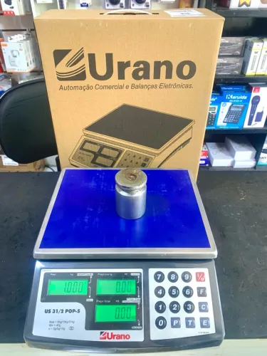 BALANÇA COMERCIAL URANO POP-S 31KG BATERIA COM GARANTIA