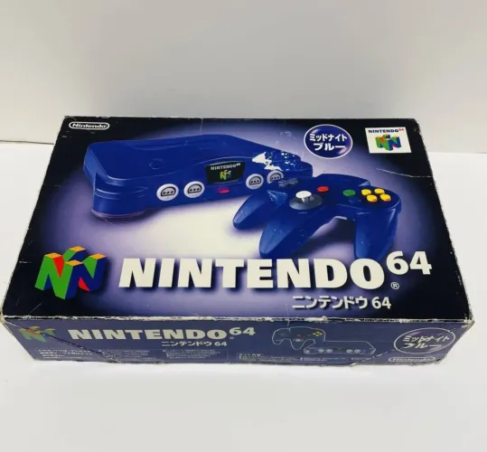 Nintendo 64 Midnight Blue japonês 