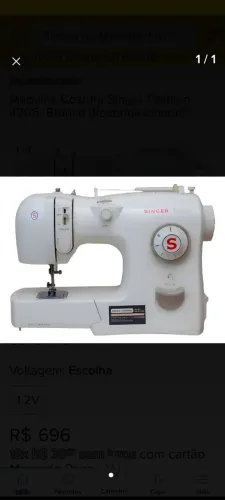 Máquina Singer fashion PEÇAS